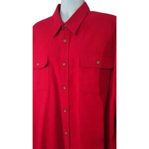 RedHead Chamois Flannel Shirt Mens  XL Red Heavy Long Sleeve Cotton Button Up